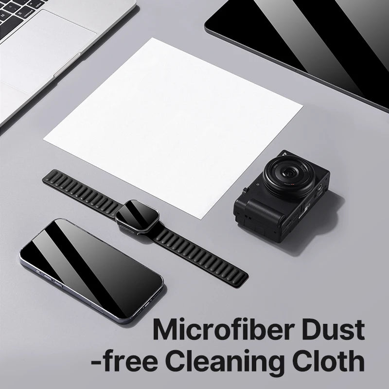 Ulanzi CO09 DLSR Camera Microfiber Dust-free Cleaning Cloth for Camera Lens Cleaning Eyeglasses Cell Phone Watch Tablet 23*23cm