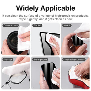 Ulanzi CO09 DLSR Camera Microfiber Dust-free Cleaning Cloth for Camera Lens Cleaning Eyeglasses Cell Phone Watch Tablet 23*23cm