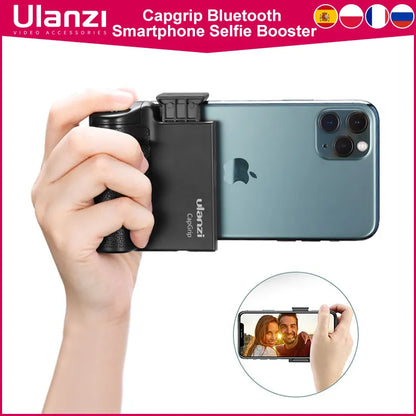 Ulanzi CapGrip Wireless Bluetooth Smartphone Selfie Booster Handle Grip Phone Stabilizer Stand Holder Shutter Release 1/4 Screw