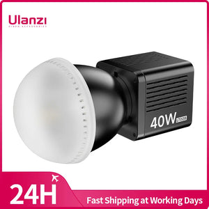 Ulanzi LT028 40W COB Video Light 3400mAh CRI95+ 2500K-6500K Bi-Color LED Video Ligh Professional Studio Light for Camera Video