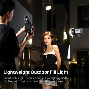 Ulanzi LT028 40W COB Video Light 3400mAh CRI95+ 2500K-6500K Bi-Color LED Video Ligh Professional Studio Light for Camera Video