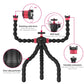 Ulanzi MT-52 Flexible Octopus Tripod Monopod With Double Arm Bracket Extend 1/4 Screw Cold Shoe Smartphone Camera Tripod