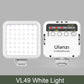 Ulanzi VL49 Mini Portable LED Video Light Triple Cold Shoe Rechargeable Vlog Fill Light Photography Lighting Tripod Kit CRI95+