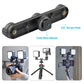 Ulanzi PT-23 Triple Cold Shoe Bracket Mount Holder DSLR SLR Camera Monitor Mount Smartphone Vlog Bracket