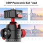 Ulanzi U-100 Quick Release Ballhead Tripod Heads DSLR Gimbal Slider Tripod Quick Switch Ballhead Extend Cold Shoe for LED Light