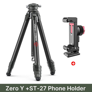 Ulanzi and Coman Zero Y Lightweight Travel Tripod Full Carbon Fiber Professional Outdoor Tripod Monopod With Panoramic Ball Head