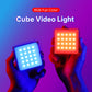 Ulanzi VL49 RGB PRO Video Light 2500K-9000K LED Camera Light 2500mAh Rechargable Battery Honeycomb Diffuser for Vlog