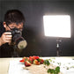 VILROX 30W VL-200T Bi-color Dimmable Wireless remote LED Video Light Panel Lighting Kit+75" Light Stand for studio shooting