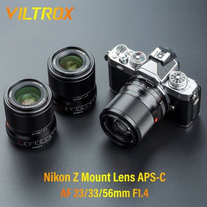 VILTROX 13mm 23mm 33mm 56mm F1.4 Auto Focus Large Aperture Portrait Wide Angle APS-C for Nikon Z Zfc Z6 Z7 Z5