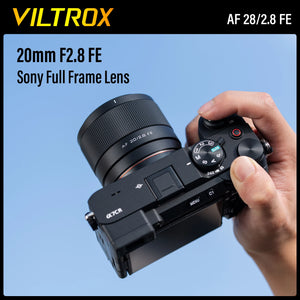 VILTROX 20mm F2.8 for Sony E Lens Camera Lens Full Frame Ultra Wide Angle Auto Focus Vlog Lens For Sony A7C2 A6400 zve10 FX3