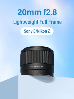 VILTROX 20mm F2.8 for Sony E Lens Camera Lens Full Frame Ultra Wide Angle Auto Focus Vlog Lens For Sony A7C2 A6400 zve10 FX3