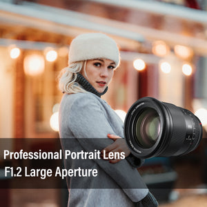 VILTROX 75mm F1.2 Fuji X Lens Auto Focus Large Aperture Portrait APS-C for Fujifilm X-T4 T100 X-H2S X-T30 X-Pro3