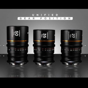 Venus Optics Laowa Nanomorph S35 Prime 3-Lens Bundle Anamorphic lens Laowa 27mm T2.8 35mm T2.4 50mm T2.4 for Canon RF