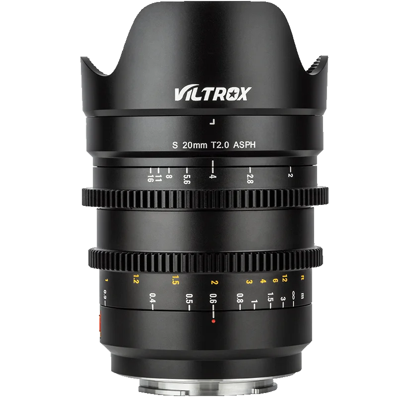 Viltrox 20mm T2.0 Wide Film Lens Full Frame Prime Cinematic MF For Sony E-mount A9ii A7RIV A7III A7SII