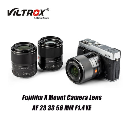 Viltrox 23mm 33mm 56mm F1.4 XF Lens Auto Focus Large Aperture Portrait Lenses for Fujifilm Fuji X Mount