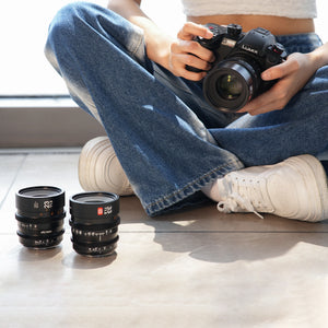 Viltrox 23mm 33mm 56mm T1.5 Cinema Lens Manual Focus Prime Filmmaking Vlogger for Sony E M43 Mount Lumix Olympus BMPCC Camera