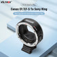 Viltrox EF-E5 Auto Focus Smart Lens Adapter OLED Display Full Frame for Canon EOS EF EF-S Lens to Sony E Mount Camera A9 A7II