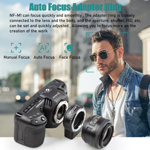 Viltrox NF-M1 Auto Focus Lens Adapter for Nikon F Lens to M4/3 MFT Camera Panasonic GH4 GH5 Olympus E-M10 III E-M5 BMCC 4K