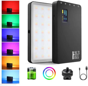 Viltrox Weeylite RB08P RGB LED Camera Video Light 0-360 Full Color Output Video Light Dimmable Bi-Color Panel Light with Tripod