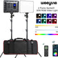 Viltrox weeylite sprite40 40W RGB LED Video Light Camera Panel Wireless Remote Bi-Color with Light Stand for Studio Shooting