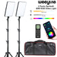Viltrox weeylite sprite40 40W RGB LED Video Light Camera Panel Wireless Remote Bi-Color with Light Stand for Studio Shooting