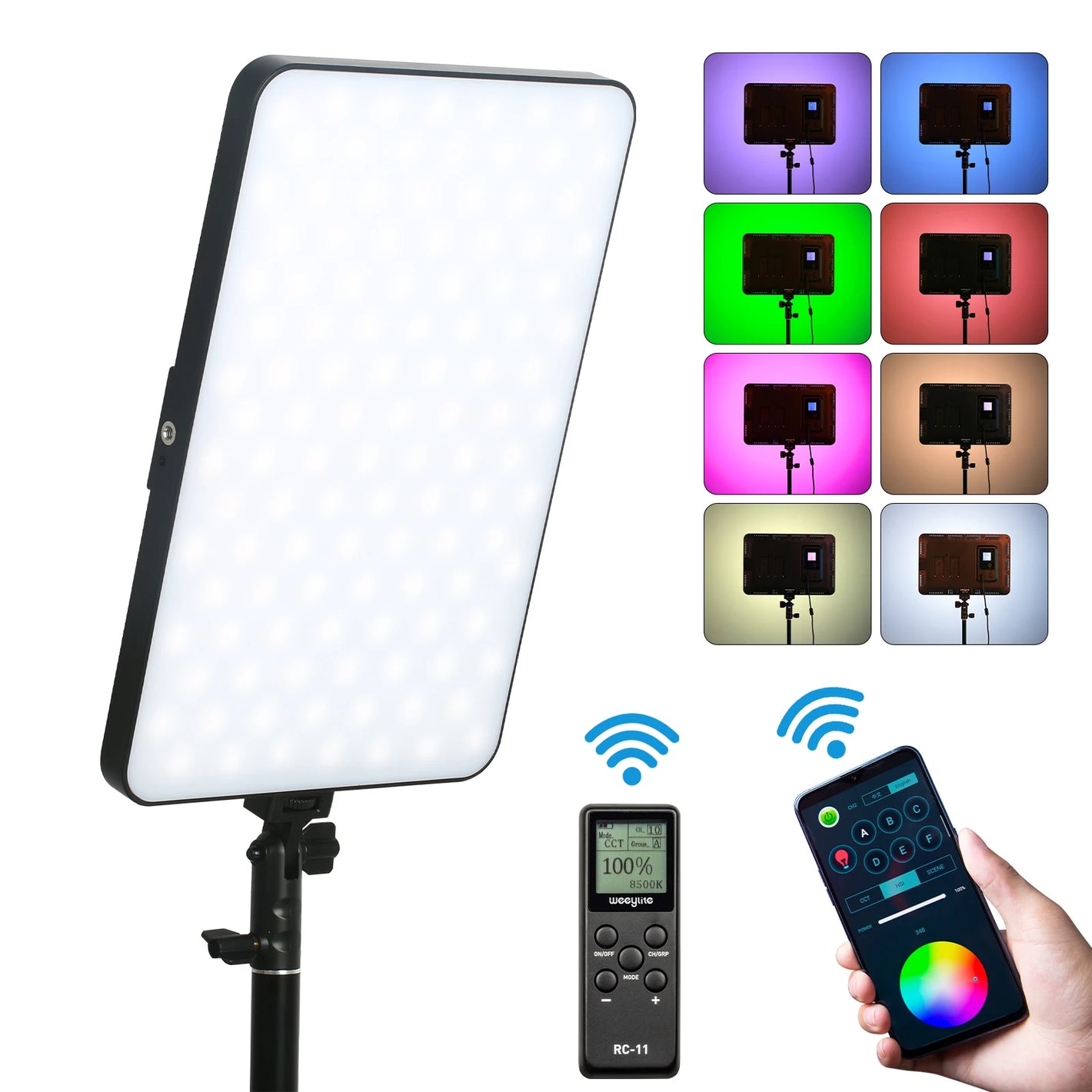 Viltrox Weeylite sprite40 40W RGB Video Light Colors LED Light Panel APP Wireless Remote Control camera RGB Light  Slim Bi-Color