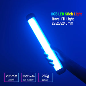 Viltrox Weeylite K21 8W Photography light Stick RGB LED Handheld Video Selfie Photo Fill Soft Lamp Lights with Tripod APP Control