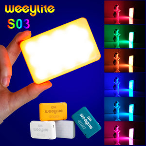 Viltrox Weeylite S03 LED Video Light RGB Color Fill Light Mini Portable Pocket Photography Camera APP Control Dimmable Live Vlog Lamp