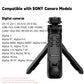 AODELAN White Wireless Remote Control Grip Tripod for Sony a7IV ZV-1 a7RV ZV-E10; For Canon M50 R6II R7; For Nikon Zfc P1000 Z6II Z7II
