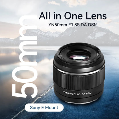 Yongnuo YN50mm F1.8S DA DSM 50mm Lenses for Sony E-Mount NEX7 APS-C Frame Auto Focus AF/MF