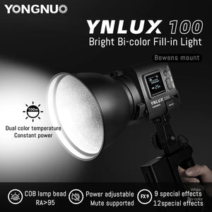 Yongnuo YNLUX100 100W 3200K-5600K Bowens Mount Handheld Outdoor LED Light