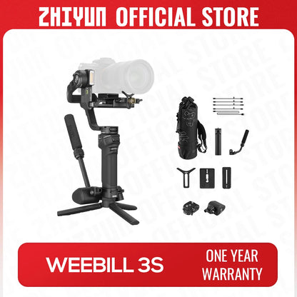 ZHIYUN Weebill 3S Camera Gimbal Stabilizer 3-Axis Handheld for DSLR Mirrorless Cameras for Sony Canon Panasonic Nikon