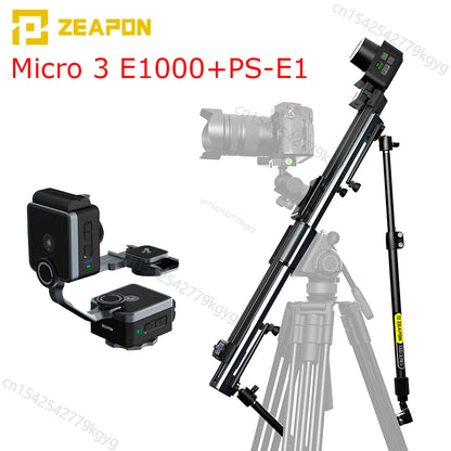 Zeapon Micro 3 E1000 with PD-E1 Kit Motorized Slider DSLR Camera Video Double Distance Portable Photography Rail System