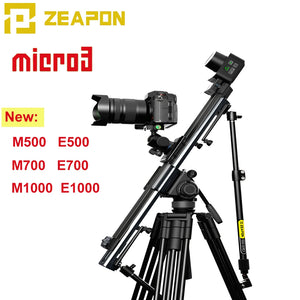 Zeapon Micro 3 E500 E700 E1000 M500 700 1000 Motorized Slider DSLR Camera Video Double Distance Portable Rail System