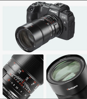 7artisans 60mm f/2.8 Full-frame 2X Ultra-Macro Lens for E/RF/Z