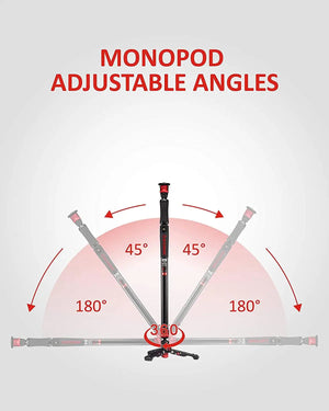 Ifootage A150S-II  Tripod for Camera Phone Stand Monopod for DSLR Match Manfrotto 59" Aluminum Telescopin