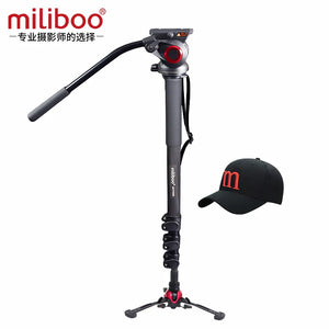 Miliboo MTT704B Portable Carbon Fiber Camera Camcorder Tripod for Video/DSLR Stand