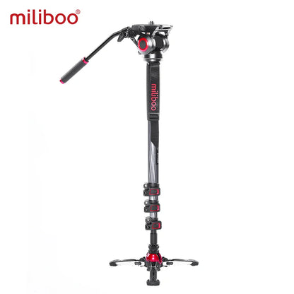 Miliboo MTT705II Portable Carbon Fiber Tripod Monopod for Camcorder/Video/DSLR Stand